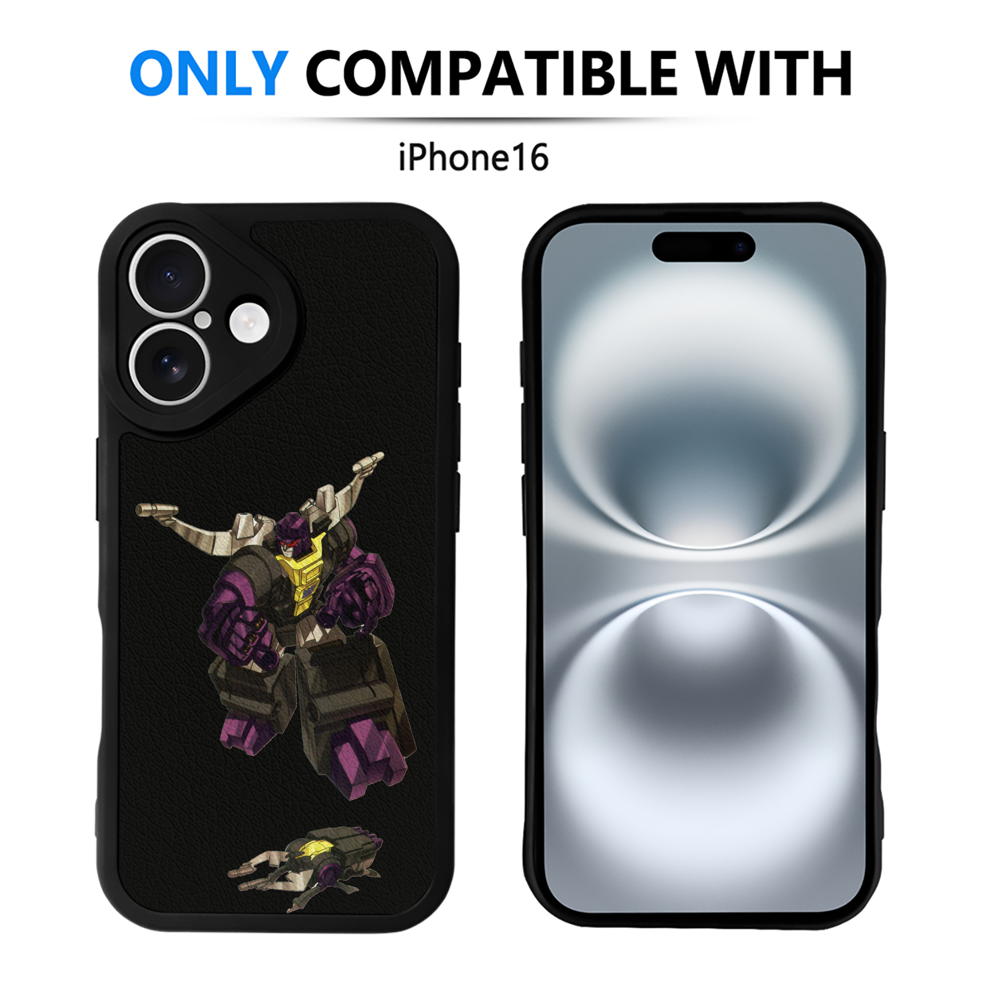 （画像用）  【iPhone 16シリーズ対応】シリコンスマホケース（レザー調） 材質：シリコン